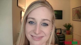 Lovely buxomy teenage girl Stacie Jaxxx on real homemade porn video