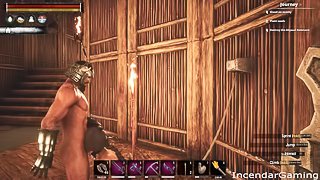 Incendar Facefucks Bound Slave Hard Cums. Video Game sex Conan Sexiles ERP