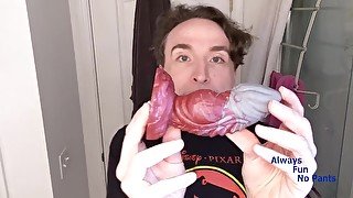 Reviewing Bad Dragon Apollo with my mouth and fucking my ass!