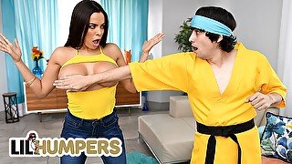 LIL humpers - Luna Star Gives Ricky Spanish Martial Art Training By Bouncing Her Ass On His Dick