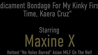 Mistress Maxine X Fucks BDSM Newbie Kaera Cruz So Hard She's Squirting!