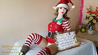 Merry Xmas Santa Claus Beautiful Premium Lovedoll Cute No.1 Elf Costume Ahegao Aheago Creampie Home
