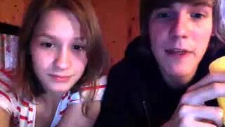 homemade amateur teen webcam couple having fun on webcam