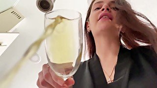 CamOn POV Female Domination and Pissing With Mistress Sofi