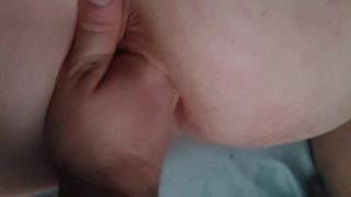 Trying to fist my wet tight pussy 