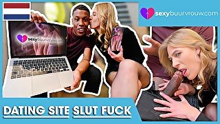 INTERRACIAL! DUTCH YouTuber railed SLUT (Porn from the Netherlands)! SEXYBUURVROUW
