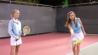 Tennis players opted for a real hard fuck after a tough game