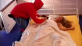 Angelic sleeping pornstar waking up before getting her anal banged hardcore