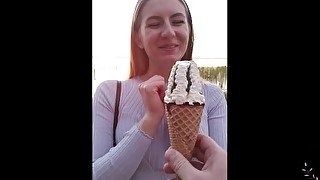 Icecream on date = nasty blowjob