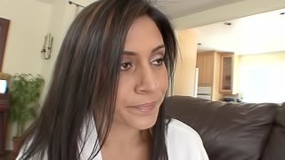 Big titty brunette pornstar sucking and gets pussy screwed