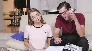 Young daughter gets on fucking with her teacher