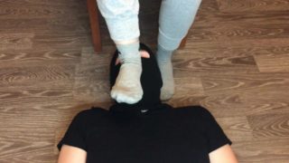 sexy teen girl after gym in nike gray socks domination and gagging socks
