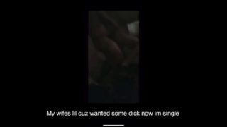 Fucking my wife lil cuz damn thot recorded me!!! NOW SINGLE