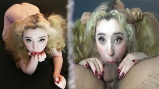 Red Lipstick Goddess Teases and Throat Fucks Dick For Incredible DOUBLE Deepthroat Throatpie Swallow