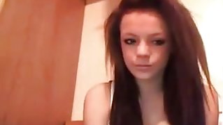 Cute girl with big boobs on skype