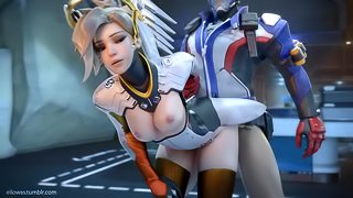 Mercy x Soldier 76 [ellowas]