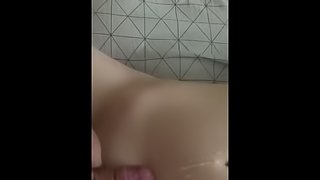 Quickie with cumshot on sluts stomachs