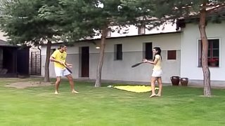 Wrecking of an amateur brunettes asshole in the outsides