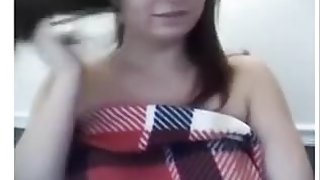 Cute busty immature girl shows it all