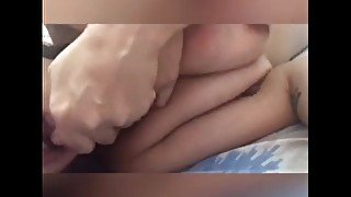 Quick and hard fuck for my asian wife (creampied)