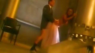 Hot fucking video of bride and groom somewhere in the dark basement