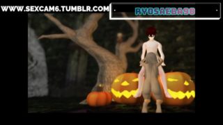 Couple Gamer Do Blowjob And Fuck Anal Pussy With Big Cock like Monster Halloween 2020 3D hentai