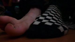 My sweaty, stinky and dirty feet, shoes and socks to worship after a party
