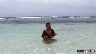PinkoHD XXX video: Beach Cock Tails