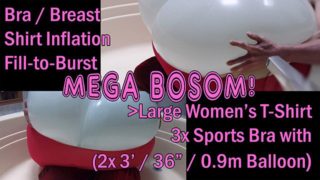 WWM - Large Shirt Mega Bosom Fill to Burst Inflation