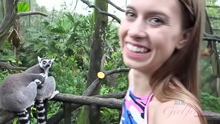 Jill has a great time at the zoo.