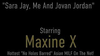 Cum Sharing Cougar Hotties Sara Jay And Maxine X Milk Their Bound Boy Toy!