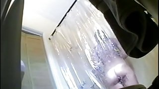 Mature brunette hidden shower cam
