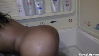 Ass spanking POV, bathing and pissing