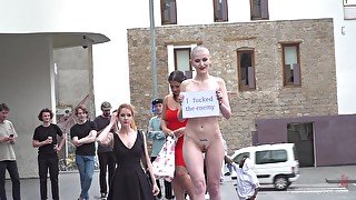 Public humiliation and torture for sluts Irina Vega and Nerea Falco