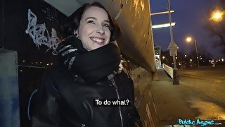 Amateur Charlotta Johnson takes money to be fucked in a public place