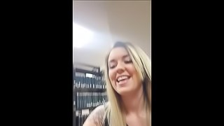 This kinky babe loves masturbating in her college library