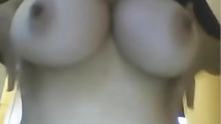 Homemade webcam porn clip with me showing big tits