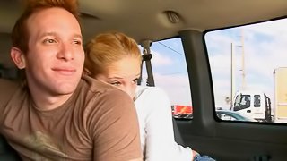 Hardcore reality video with two poofters banging in a car