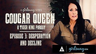 GIRLSWAY Cougar Queen Reagan Foxx Goes Sexually Insane In Parody Documentary
