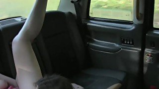 FakeTaxi Two pussy licking customers enjoy the ride