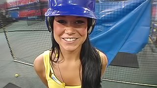 Sporty teenager in close up pounding