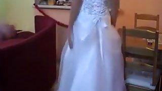 Brunette bride fucks hers husbands best friend.