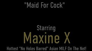 Masturbating Maid Maxine X Ass Pounded By Big Cock Boss After Dildo Fucking