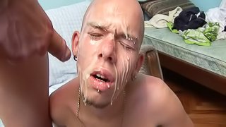 The Gay Loves a Face Blast Off with Cumshot