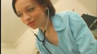 Cheating cougar medic suck on saggy balls in the clinic