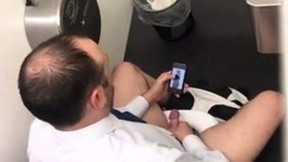 Str8 spy daddy in public toilet part 2