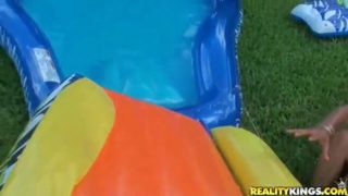 Outdoor porn video featuring Miss Raquel and Vanda Lust