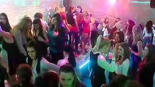 Large group of sluts fucking and sucking big dick dudes in a nightclub