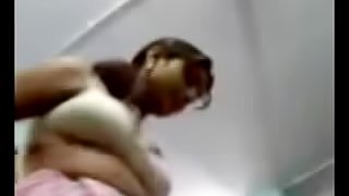 Homemade video with Indian chick showing her tits