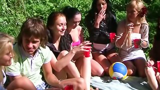 Wild College Girls Fucking Outdoors In An Orgy